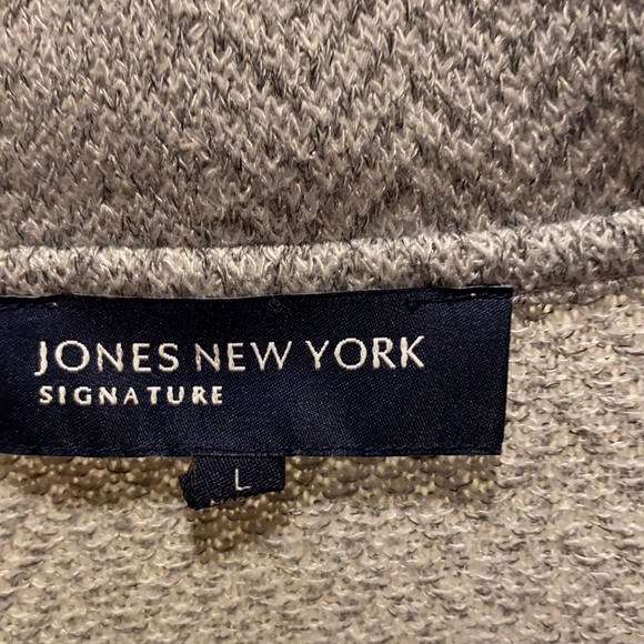 Short casual gray open sweater - Picture 4 of 5